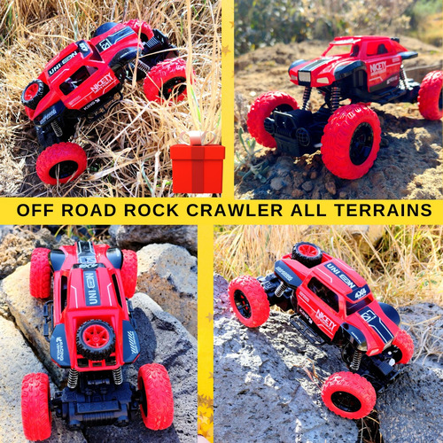 Coche Rc 4x4 Rock 1:18 Todo Terreno Batería Recargable