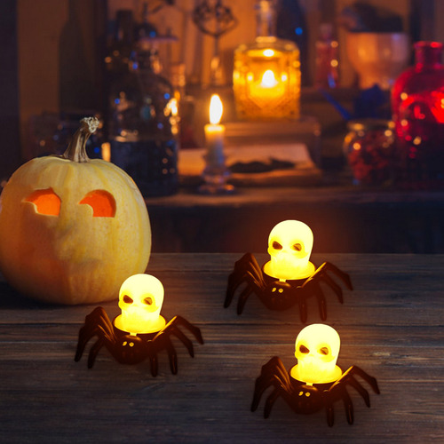 Luz Nocturna En L Para Decoración De Halloween, Cabeza De Ca