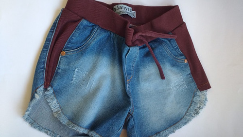 short jeans moletom