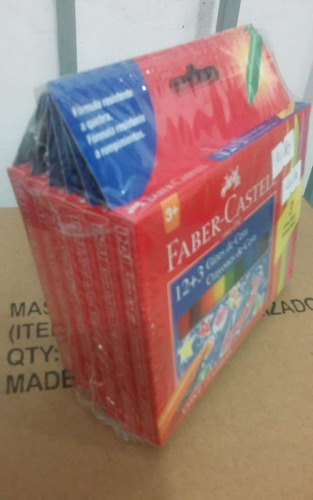 Ciz De Cera Faber Castel 6 Caixas 15 Cores (pequenos)