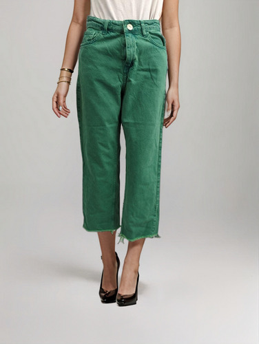 Jeans Marca Zara 36 Verde