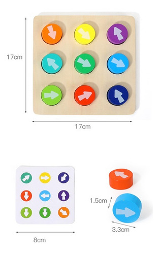 Juego Didáctico De Mesa Patrones De Flechas Y Encaje Niños