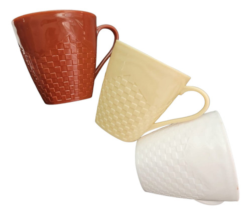 3 Tazas Cafe Té Chocolate Salsas Plastico Tipo Ratan Mayoreo Café Leo