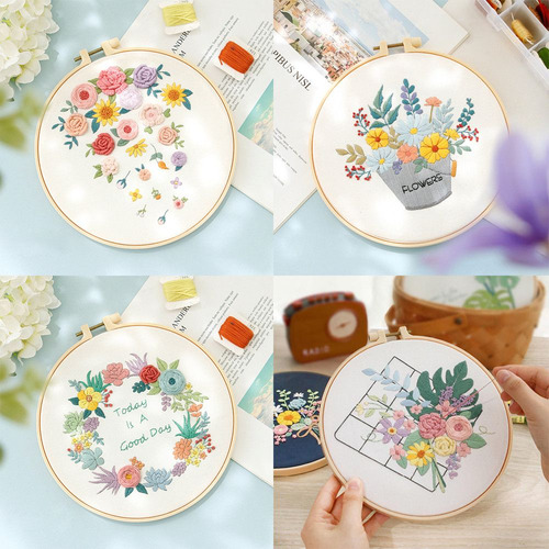 Kit De Inicio De Bordado En Punto De Cruz | Embroidery Home