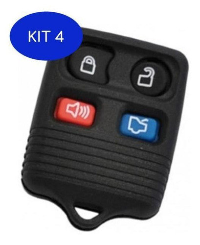 Kit 4 Capa Do Controle Do Alarme Ford Ka 08 A 13