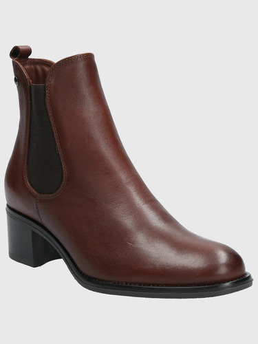 Botin Cuero Mujer Dagmar Café Hush Puppies