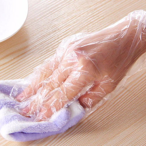 500 Guantes Desechables De Plástico Sin Látex Para Aliment