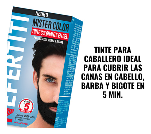 Mister Color Tinte Colorante En Gel Cubre Canas Nefertiti