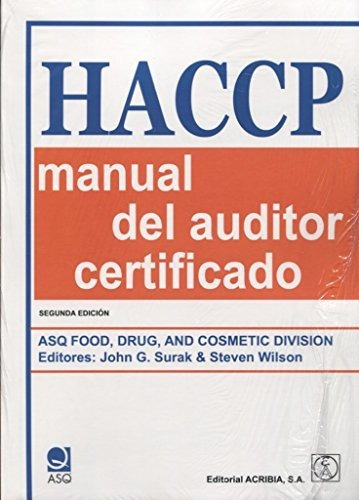Libro Haccp : Manual Del Auditor Certificado De Asq Food