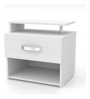 Mesa De Noche Der/izq Color Blanco M01396