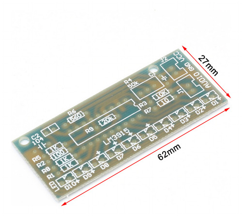 6 Unidades De Indicadores De Nivel De Audio Lm3915, Kit Diy,