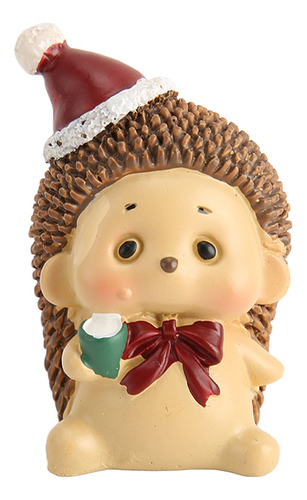 Figuras Navideñas En Miniatura, 6 Piezas, Mini Resina Ecológ