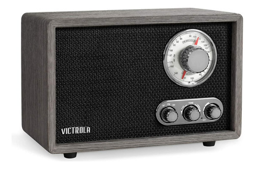 Victrola Linden Wood Radio Am/fm Retro Bluetooth