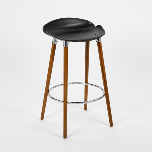 Imagen 2 de 5 de Banqueta Alta Taburete Desayunador Milo Wood Diseño Rossi