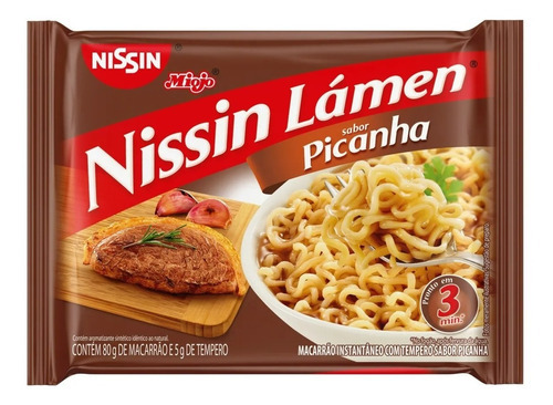 Miojo Nisssin Lamen 90 G Sabor Frango Miojo Picanha