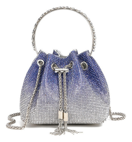 Bolso De Noche Dorado Bolso Tipo Cubo Portátil