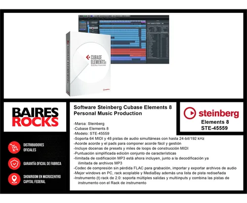 Software Steinberg Cubase Elements 8 Music Production