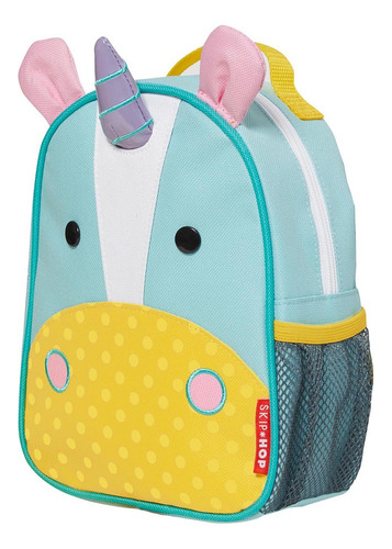 Mochila Mini Infantil Skip Hop C/ Alça Zoo Cor Amarelo Desenho Do Tecido Unicórnio
