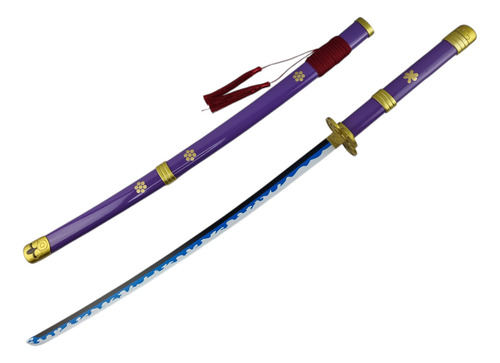 Katana Espada Roronoa Zoro Enma One Piece Aço Com Bainha
