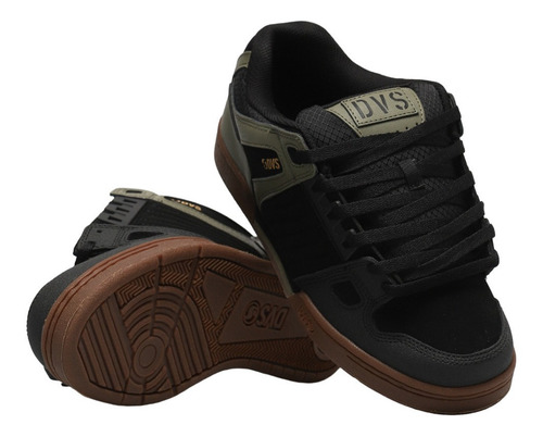 Imagen 1 de 9 de Tenis Dvs Celsius 966 Black Olive Gum Skate Hombre