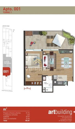 Imagen 12 de 14 de Alquiler Apartamento 1 Dormitorio Pocitos Parrillero Cochera