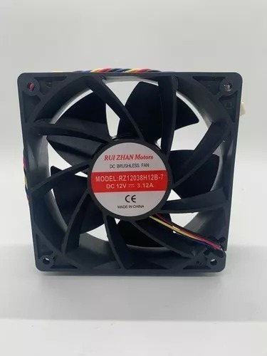 Fan Cooler Ventilador 12x12 12v-3.12a De 6.500 A 7.000rpm