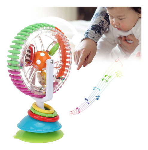 Silla Giratoria De Mano Colorida Para Bebés Kid Rattle Toy