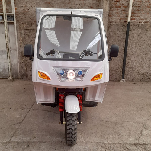 Moto De Carga Bencinera Con Cabina + Caja De Carga