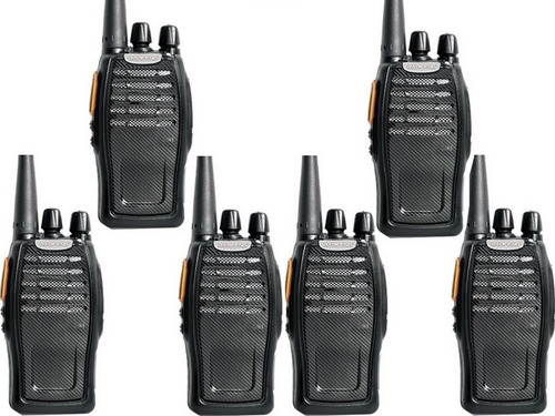 6 Radio Comunicador Walkie Talkie Ht Uhf Baofeng Bf-a5 Fone