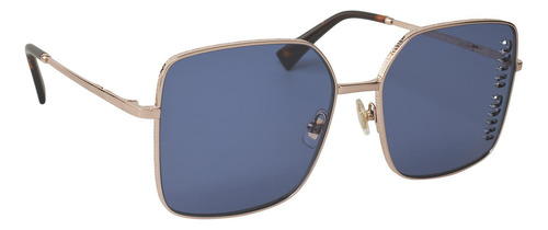 Miu Miu Mu 51ys Zvf-1v1 Square Shape Gold Rose Blue (Usado)