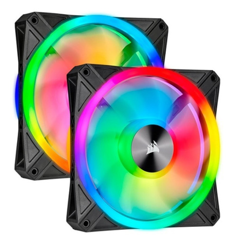 Cooler Fan Corsair Dual Ql140 Rgb,pack 2un,14cm, 1250 Rpm