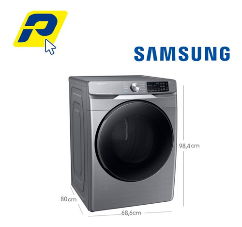 Imagen 6 de 9 de Secadora Samsung Dve22r6270p Multisteam Y Sensor Dry 22kg
