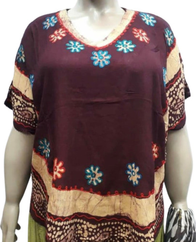 Blusa-murcielago Hindu Bordadas T.u - Moni