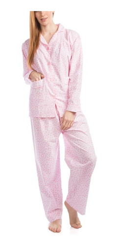 Pijama Franela Dama Mod 300 Algodon Sanforizado 1 Juego