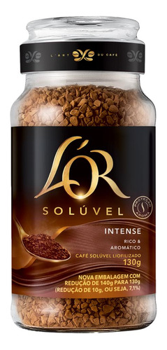 Café Solúvel Liofilizado Intense L'or Vidro 130g