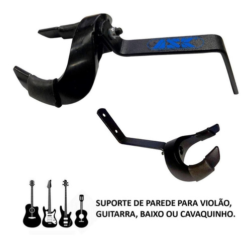 Suporte De Parede Para Instrumento Corda Ask Preto 60091