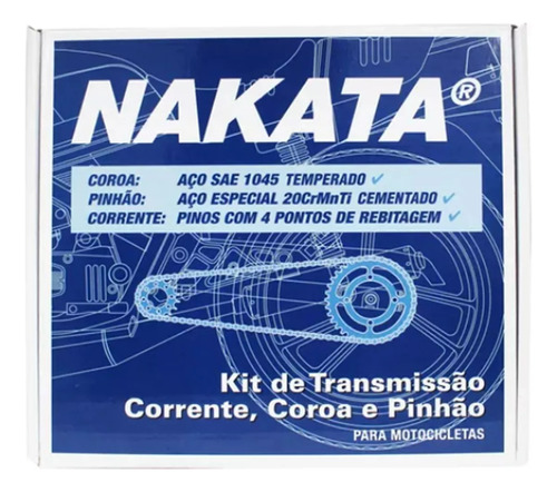 Kit Relação Honda Biz 125 2005 A 2016 Original Nakata