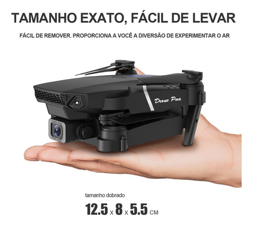 Drone Com Camera Remoto Controle E88 4k Hd Fpv Profissional