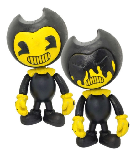 Bendy The Ink Machine Set 2 Figuras Demon Yellow Emite Luz