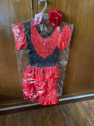 Vestido De Española Con Moño Nuevo Talle 2