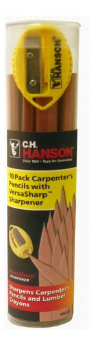 10 Lapices Ch Hanson Para Carpintero Con Sacapunta