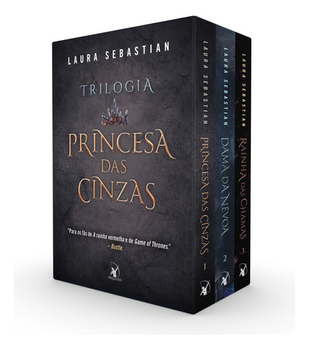 Box Trilogia Princesa das Cinzas, de Laura Sebastian. Editora Arqueiro, capa mole em português, 2021