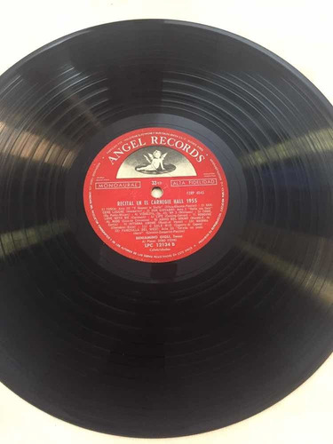 Gigli En El Carnegie Hall Disco Vinilo Lp Discos Angel 1955 (Usado)