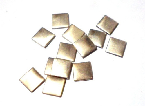 Cuadrados 7 X 7 Mm Alpaca (50 Uds) Para Joyeria