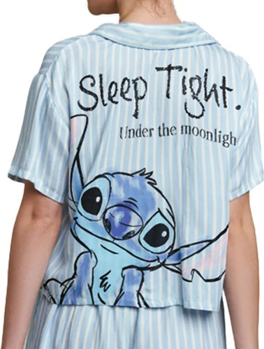 Pijama Completa Fresca Verano Stitch Mujer Disney 1122621