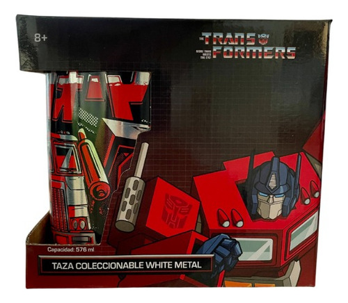 Taza Jumbo De Cerámica Optimus Prime - Transformers 576 Ml