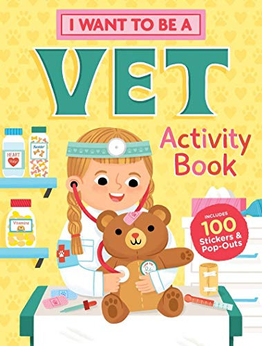 Libro De Actividades «quiero Ser Un Veterinario»: 100 Pegati