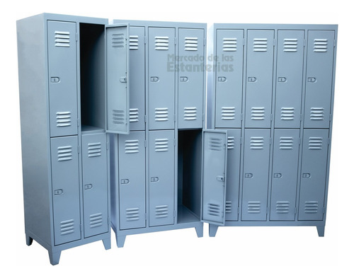 Guardarropa Metalico 6 Puertas Cortas Locker-vestuario Nuevo