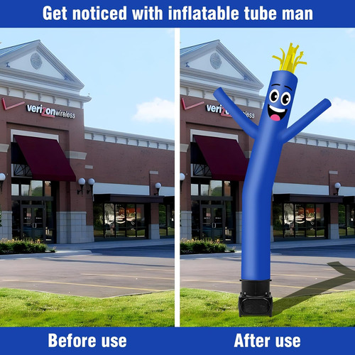 7ft Tall Inflatable Tube Man Wacky Wavy Dancing Guy With ...