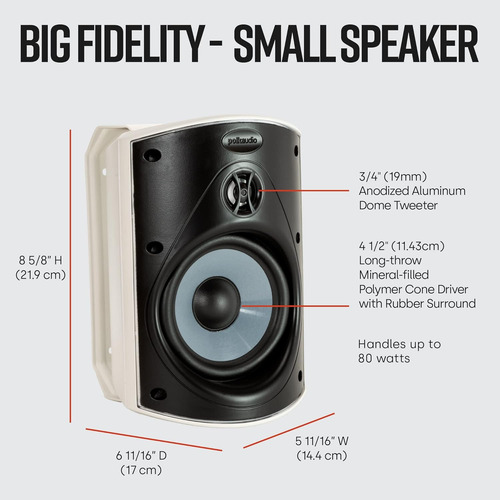 Altavoces Polk Audio Atrium 4 Para Exteriores Con Graves Pot